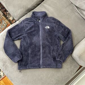 THE NORTH FACE Fleece Womens S Deep Pile Jacket Full Zip Long Sleeve Blue